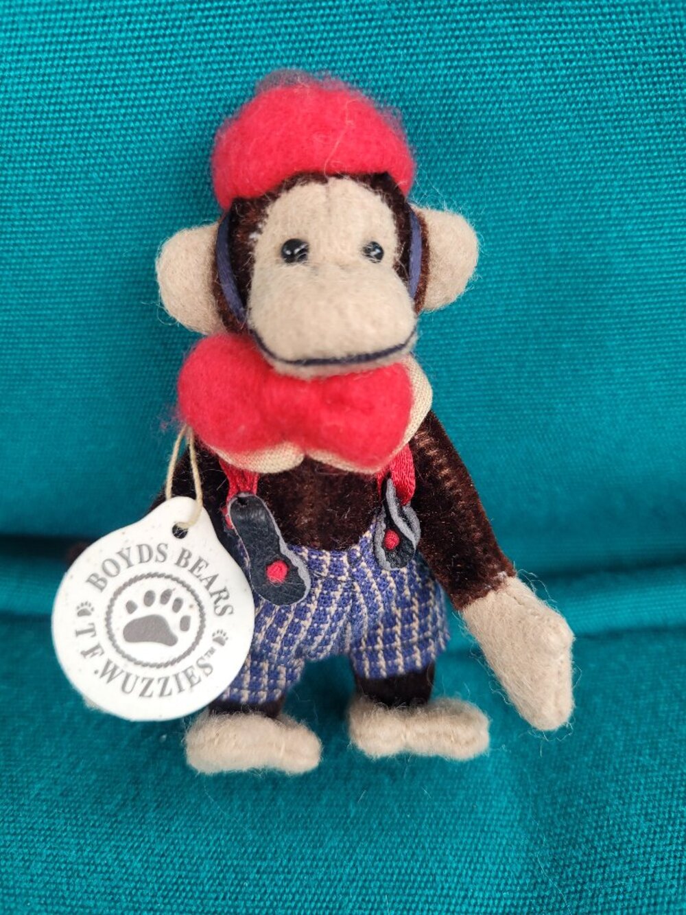 Boyds Bears Toodles F. Wuzzie Mini Plush Monkey w/Orig Tag Chimpanzee Vintage
